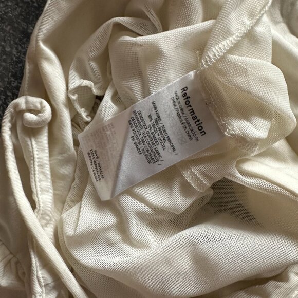 Reformation Milly Top in Fior Di Latte - Picture 7 of 8